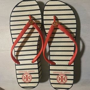 Tory Burch Platform Wedge Flip Flop Sandals. Never been worn!